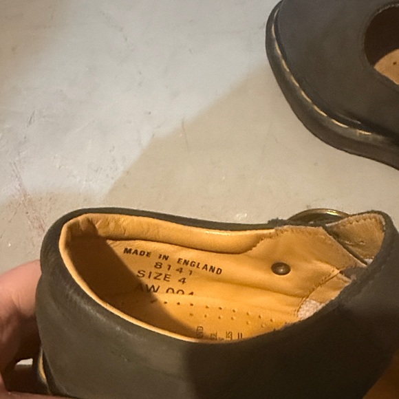 Vintage 90s Dr. Martens Gray Blue 8141 Single Strap Mary Jane UK 4 US 6 England - Picture 6 of 10